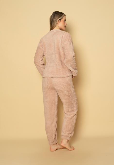 Pijama dama COCOLINO , Culoare Crem,Engros